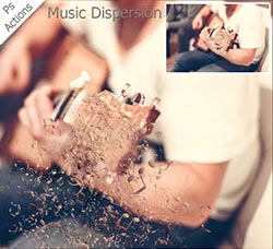 极品PS动作－音符抽离：Music Dispersion - Ps Action